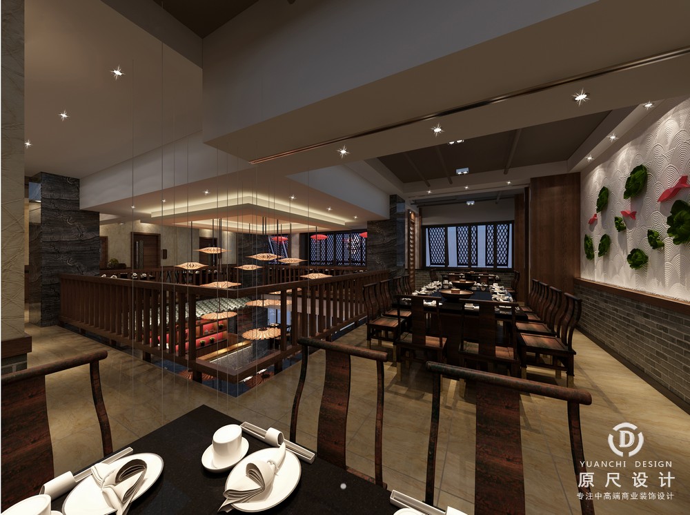 味蜀吴 | 火锅店装修设计-商铺门店-原尺公装装饰设计公司 - 湖南公装装修设计品牌TOP5|办公室装修设计,酒店装修设计,门店设计,公装设计公司