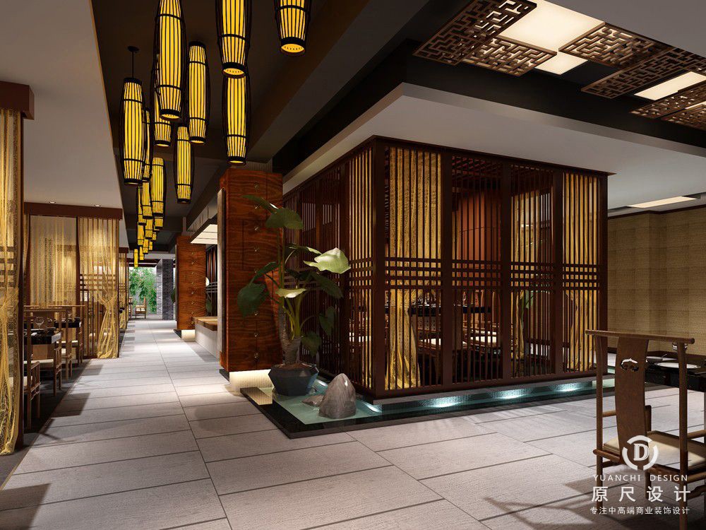 真味轩 | 中式餐厅装修设计-商铺门店-原尺公装装饰设计公司 - 湖南公装装修设计品牌TOP5|办公室装修设计,酒店装修设计,门店设计，公装设计公司
